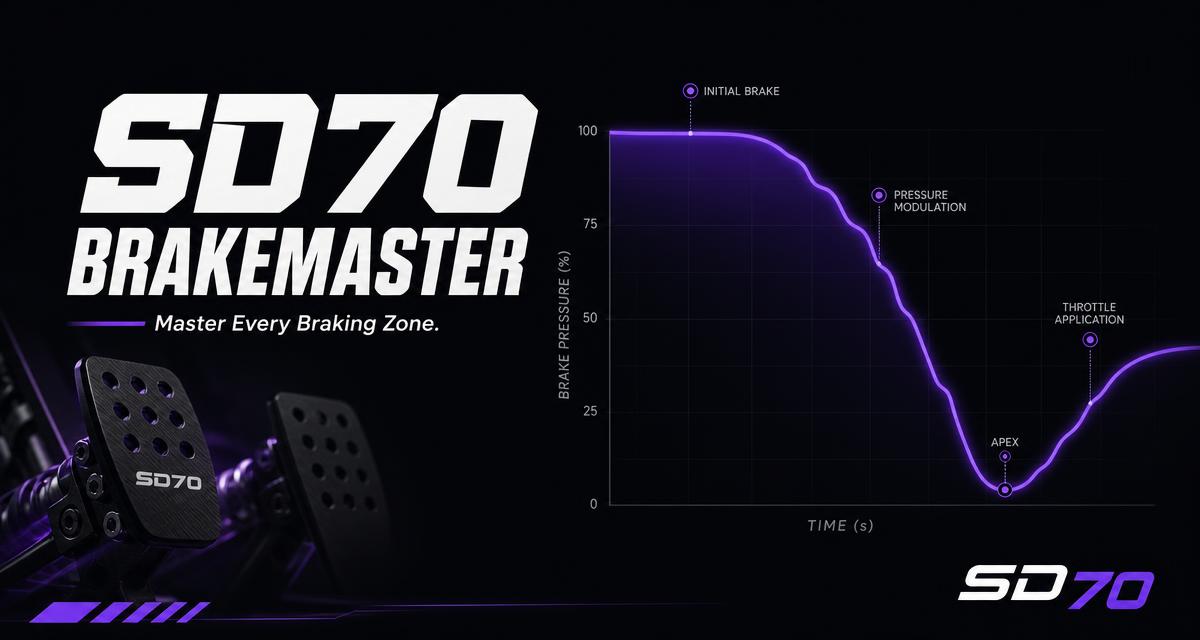 SD70 BrakeMaster — sim racing brake training